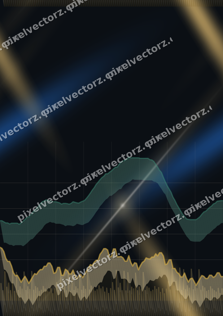 Nahtloser Neon Diagramm Hintergrund in Bernstein und Grün