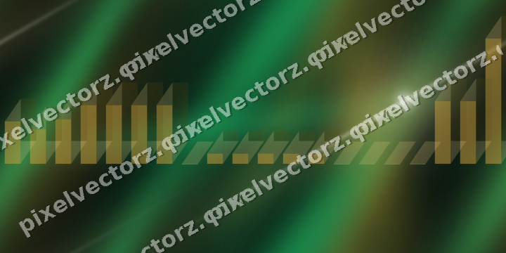 Nahtloser Neon Diagramm Hintergrund in Bernstein und Grün