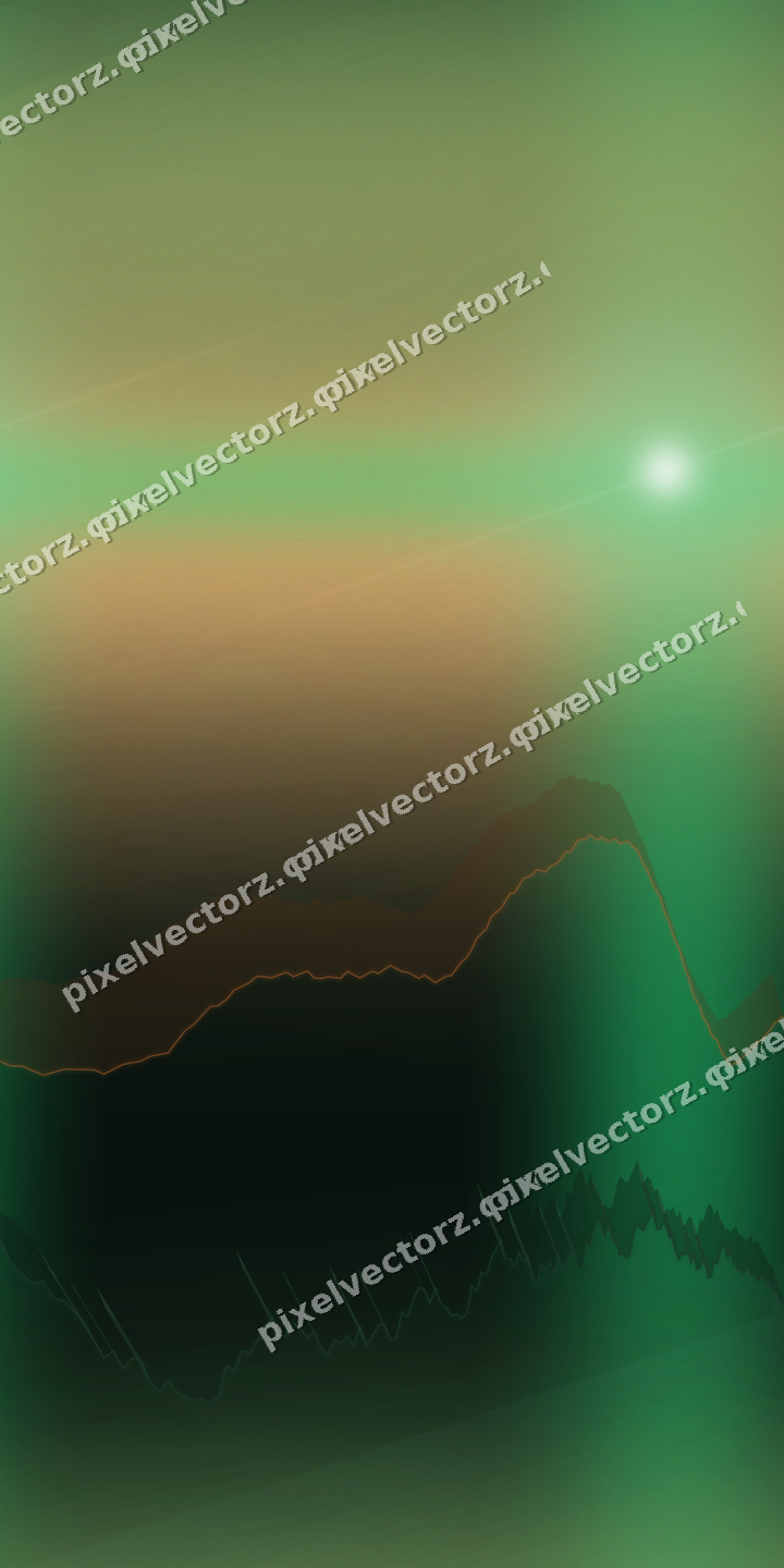 Nahtloser Neon Diagramm Hintergrund in Grün und Orange