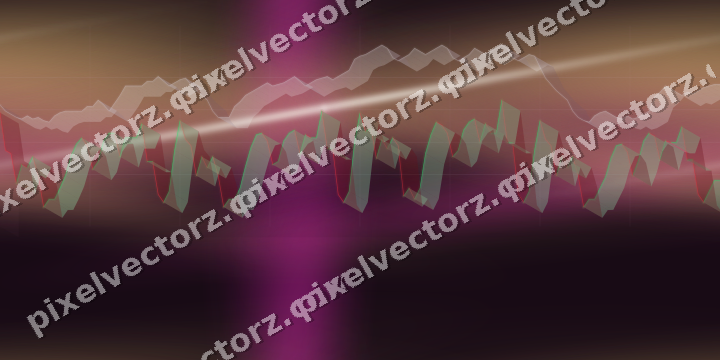 Nahtloser Neon Diagramm Hintergrund in Magenta und Bernstein