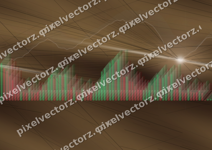 Nahtloser Neon Diagramm Hintergrund in Orange und Bernstein