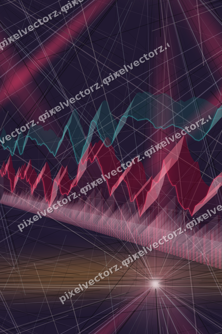 Nahtloser Neon Diagramm Hintergrund in Rosa und Bernstein