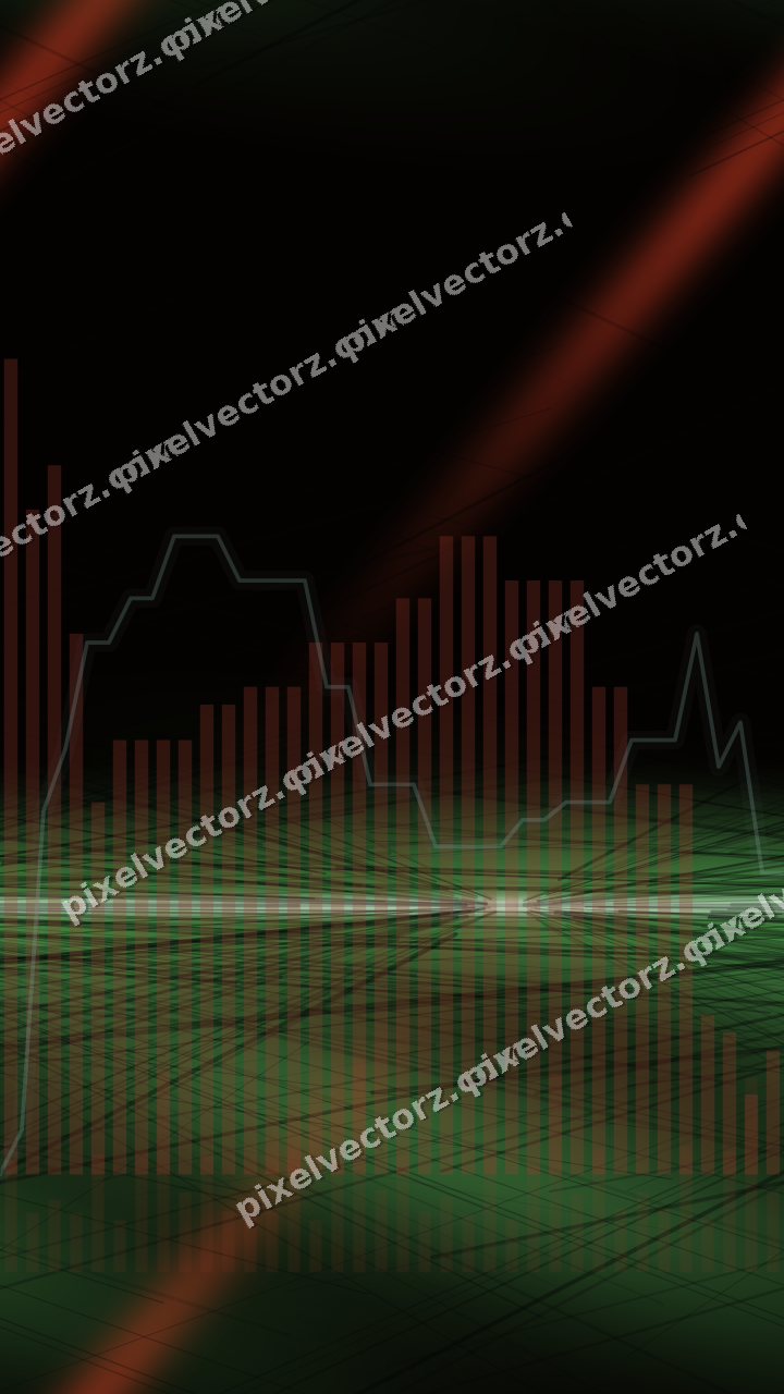 Nahtloser Neon Diagramm Hintergrund in Rot und Orange