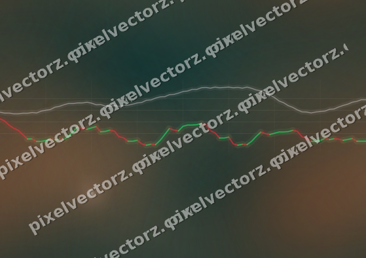 Nahtloser Neon Diagramm Hintergrund in Orange und Petrol