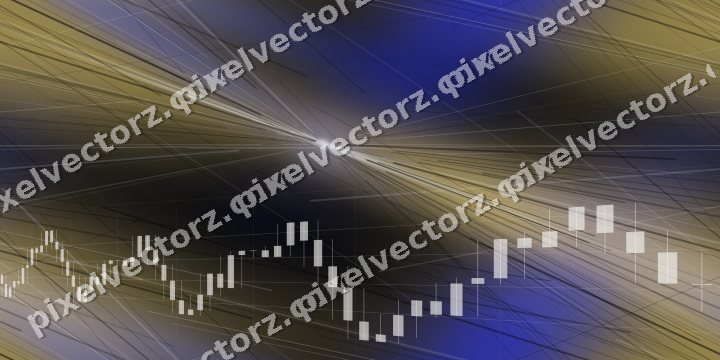 Nahtloser Neon Diagramm Hintergrund in Blau und Bernstein