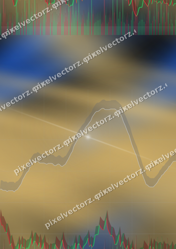 Nahtloser Neon Diagramm Hintergrund in Blau und Bernstein