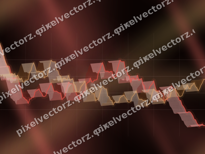 Nahtloser Neon Diagramm Hintergrund in Rot und Orange