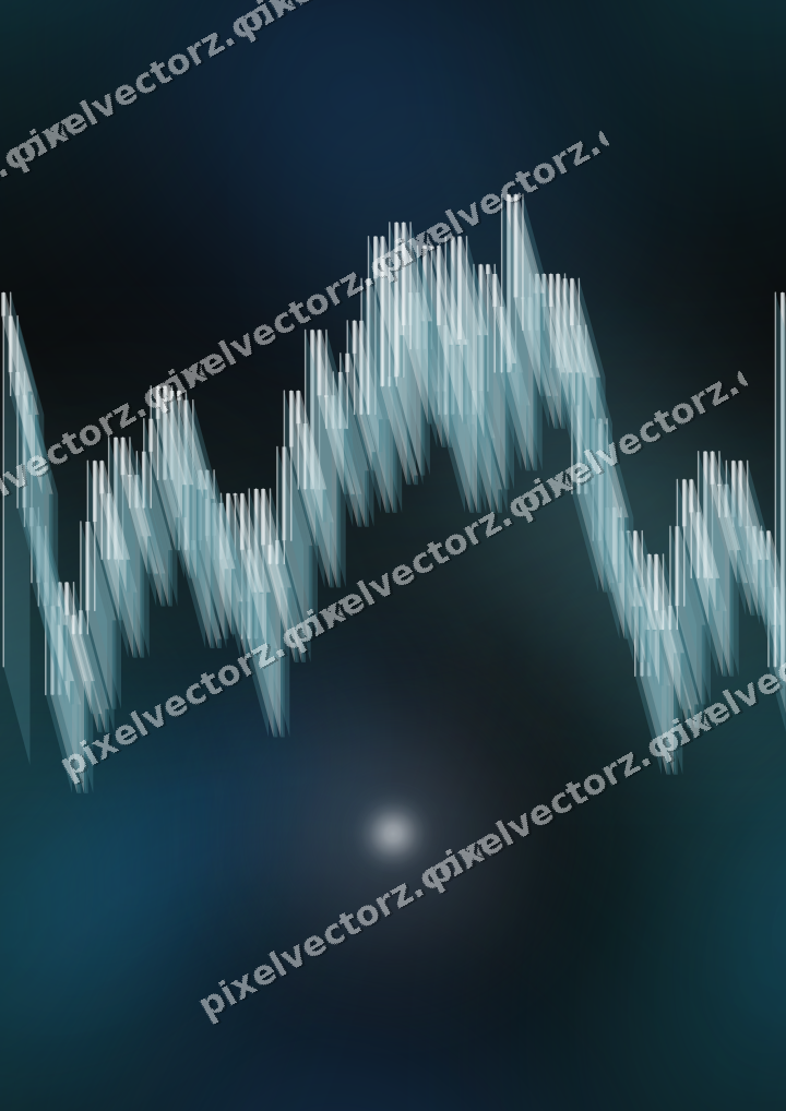 Nahtloser Neon Diagramm Hintergrund in Blau und Petrol