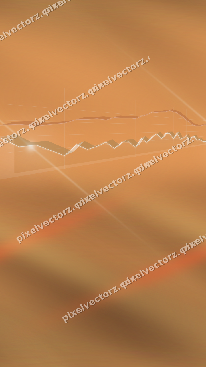 Nahtloser Neon Diagramm Hintergrund in Orange und Bernstein