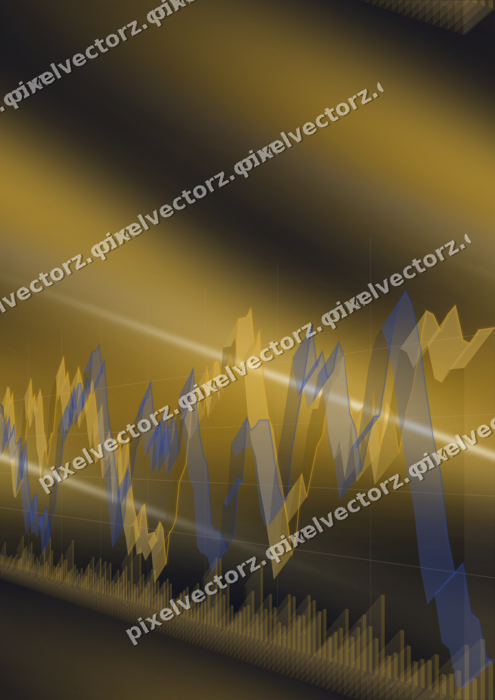 Nahtloser Neon Diagramm Hintergrund in Bernstein und Blau