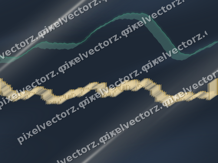 Nahtloser Neon Diagramm Hintergrund in Bernstein und Grün