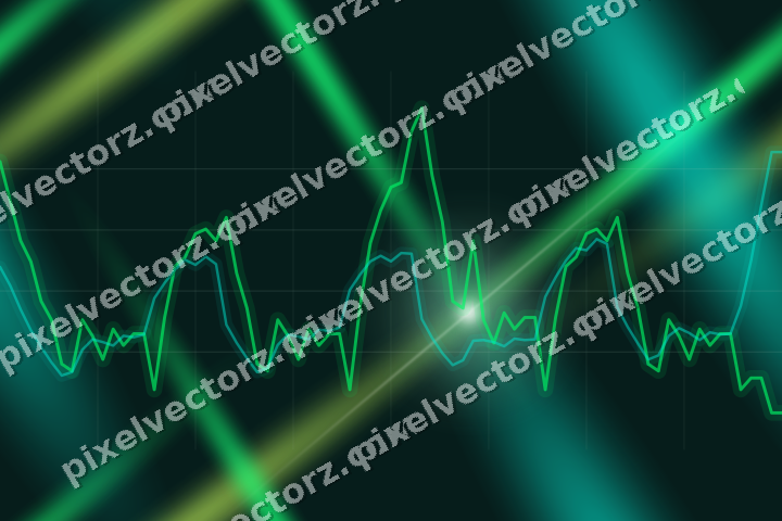 Nahtloser Neon Diagramm Hintergrund in Grün und Limette