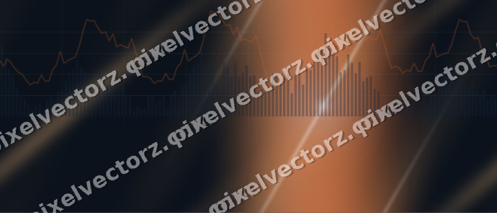 Nahtloser Neon Diagramm Hintergrund in Blau und Orange