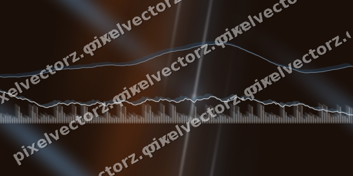 Nahtloser Neon Diagramm Hintergrund in Blau und Orange