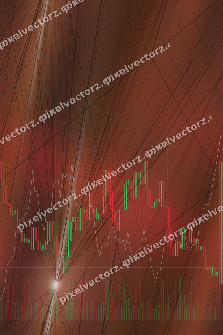 Nahtloser Neon Diagramm Hintergrund in Rot und Bernstein