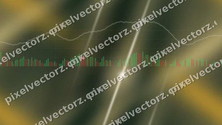 Nahtloser Neon Diagramm Hintergrund in Bernstein und Dunkelgrün
