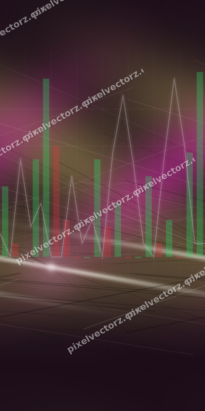 Nahtloser Neon Diagramm Hintergrund in Magenta und Limette