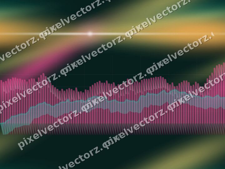 Nahtloser Neon Diagramm Hintergrund in Rosa und Orange