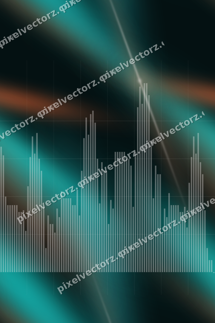 Nahtloser Neon Diagramm Hintergrund in Orange und Petrol