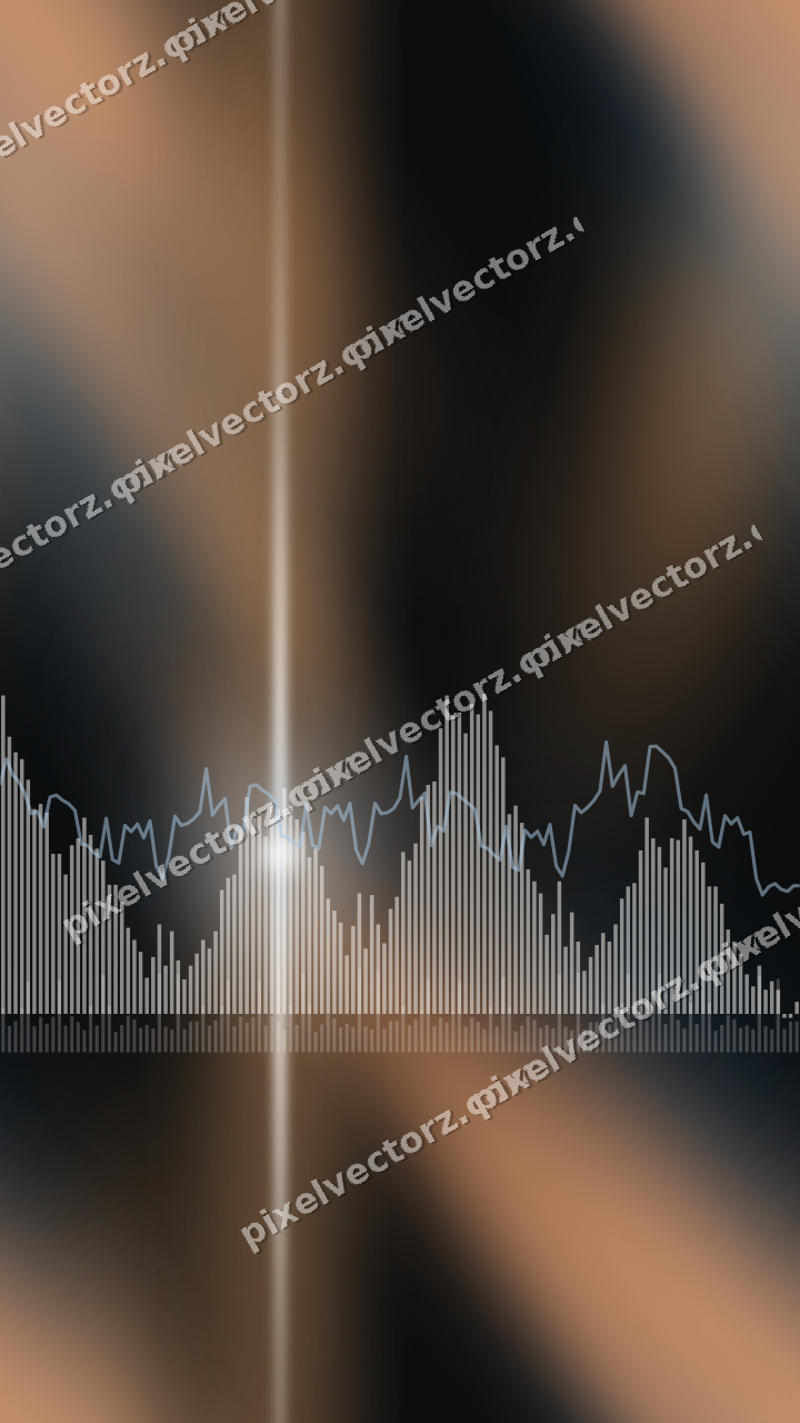 Nahtloser Neon Diagramm Hintergrund in Blau und Orange
