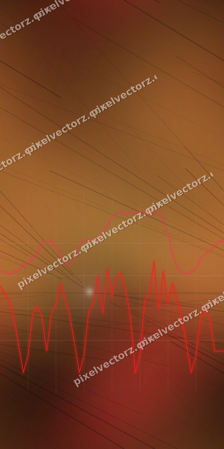 Nahtloser Neon Diagramm Hintergrund in Rot und Orange