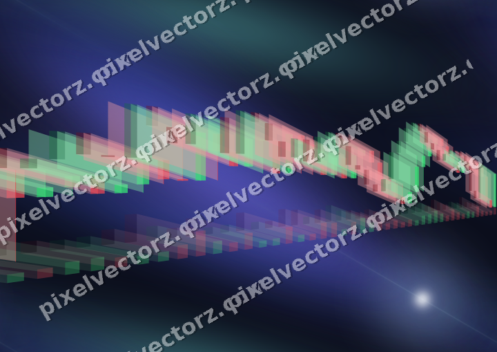 Nahtloser Neon Diagramm Hintergrund in Blau und Türkis