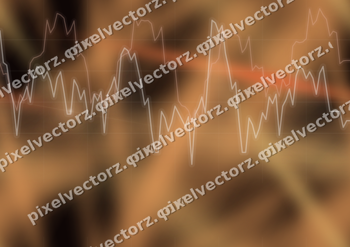 Nahtloser Neon Diagramm Hintergrund in Orange und Bernstein