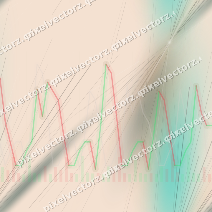 Nahtloser Pastell Diagramm Hintergrund in Orange und Petrol