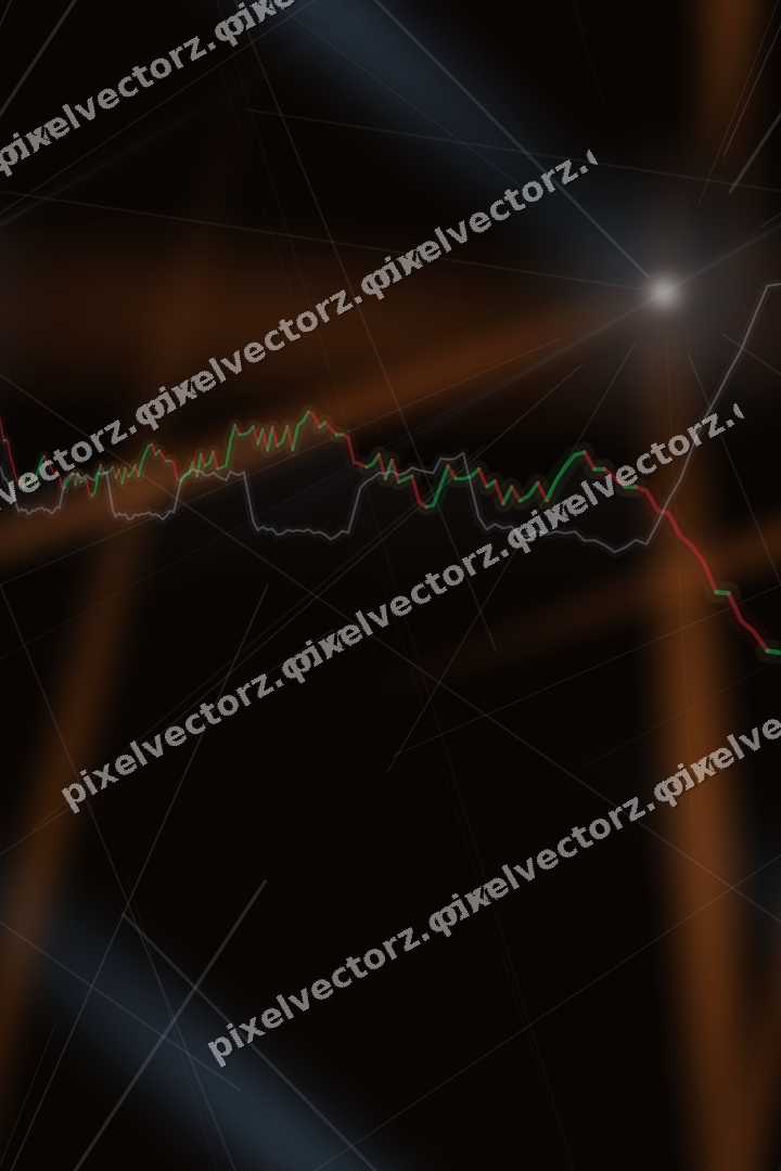 Nahtloser Neon Diagramm Hintergrund in Blau und Orange