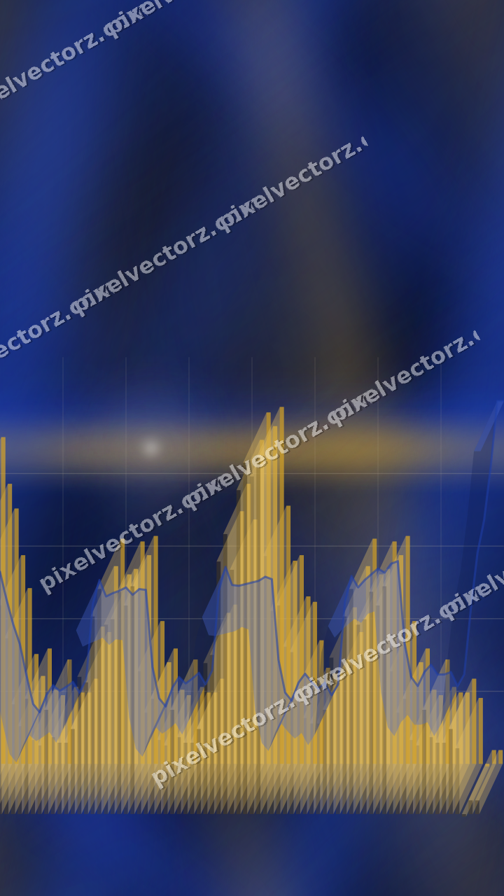 Nahtloser Neon Diagramm Hintergrund in Bernstein und Blau