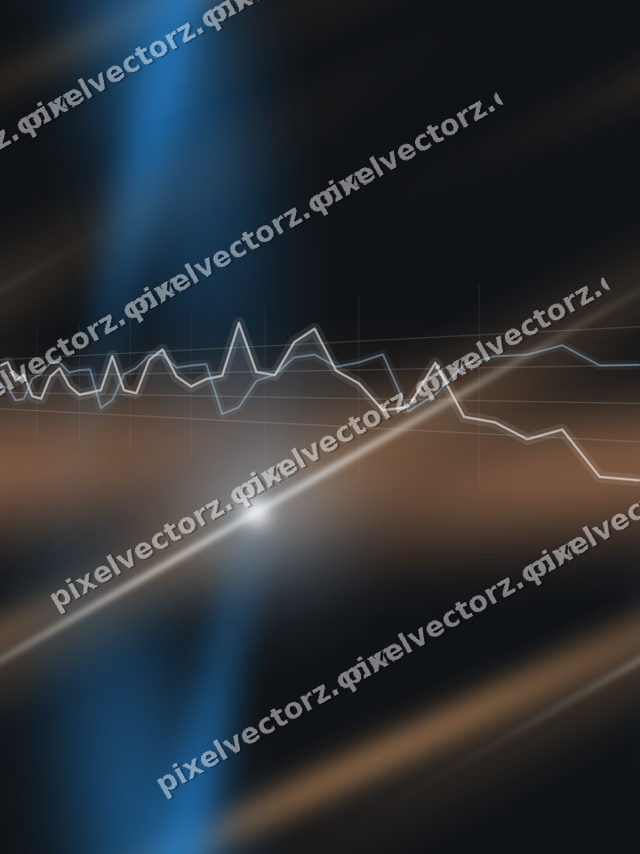 Nahtloser Neon Diagramm Hintergrund in Blau und Orange
