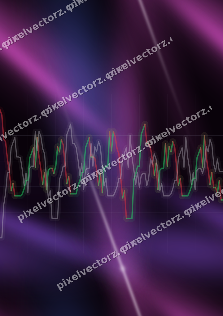 Nahtloser Neon Diagramm Hintergrund in Violett und Blau