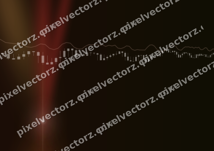 Leuchtender Neon Diagramm Hintergrund in Rot und Orange