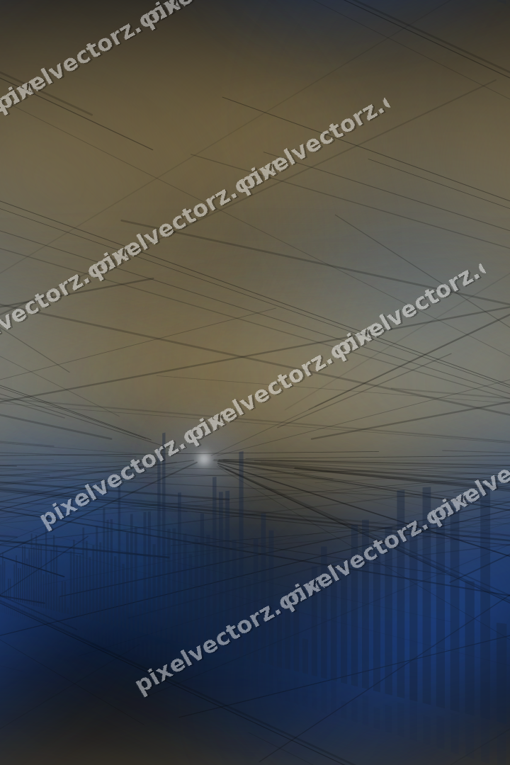 Nahtloser Neon Diagramm Hintergrund in Blau und Bernstein