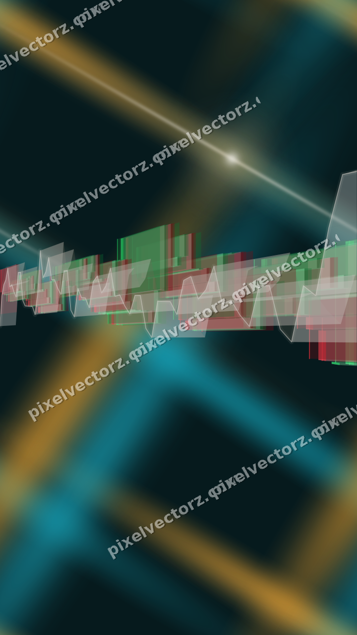 Nahtloser Neon Diagramm Hintergrund in Bernstein und Petrol