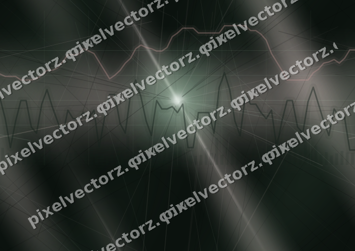 Nahtloser Neon Diagramm Hintergrund in Dunkelgrün und Rot