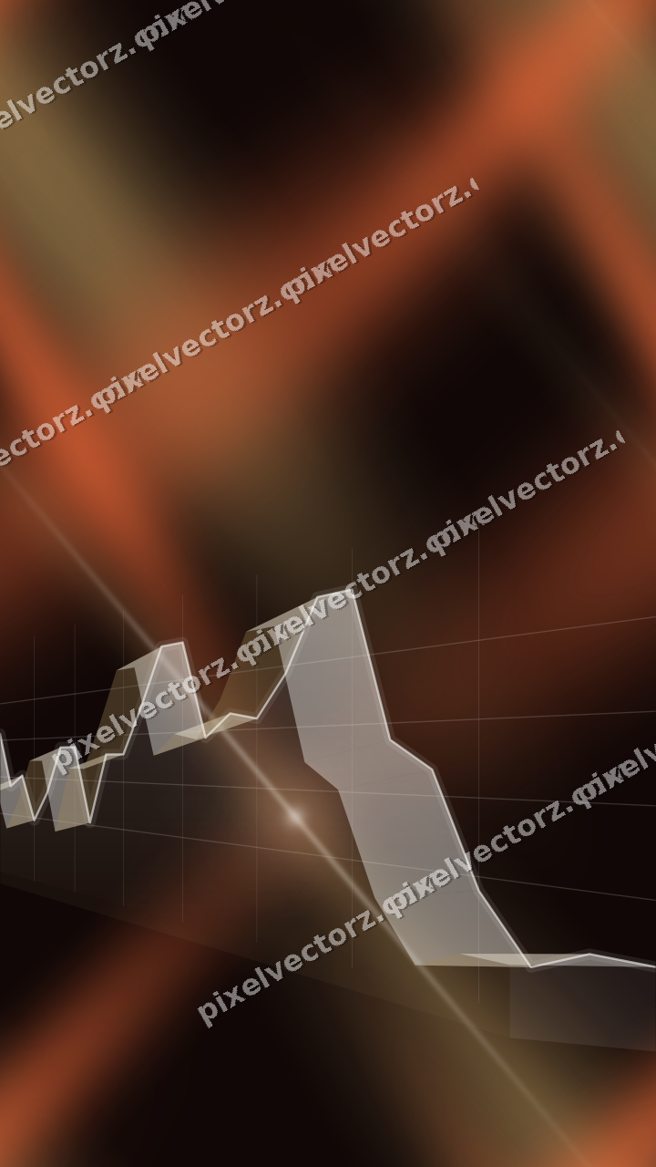 Nahtloser Neon Diagramm Hintergrund in Orange und Bernstein