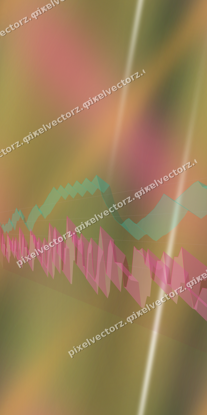 Nahtloser Neon Diagramm Hintergrund in Rosa und Orange