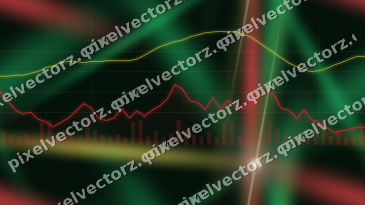 Nahtloser Neon Diagramm Hintergrund in Rot und Orange