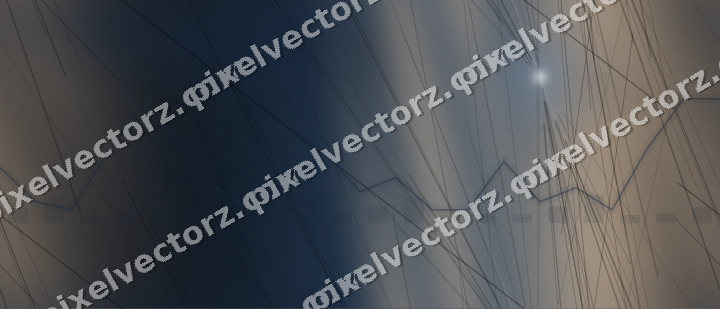 Nahtloser Neon Diagramm Hintergrund in Dunkelblau und Orange