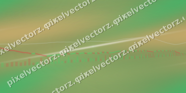 Nahtloser Neon Diagramm Hintergrund in Grün und Orange