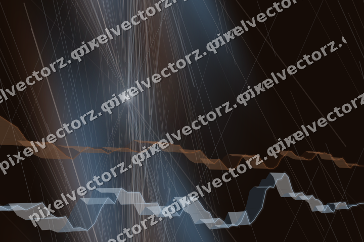 Nahtloser Neon Diagramm Hintergrund in Blau und Orange