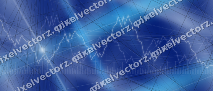 Nahtloser Neon Diagramm Hintergrund in Türkis und Blau