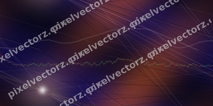 Nahtloser Neon Diagramm Hintergrund in Orange und Blau