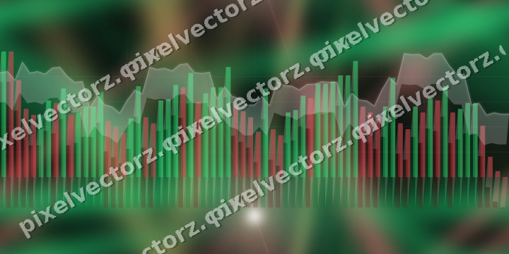 Nahtloser Neon Diagramm Hintergrund in Rot und Grün