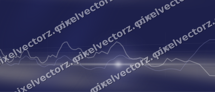 Nahtloser Neon Diagramm Hintergrund in Dunkelblau und Bernstein