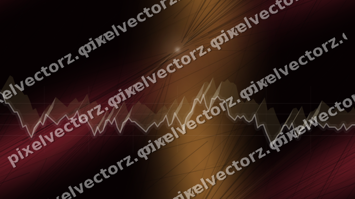 Nahtloser Neon Diagramm Hintergrund in Orange und Bernstein