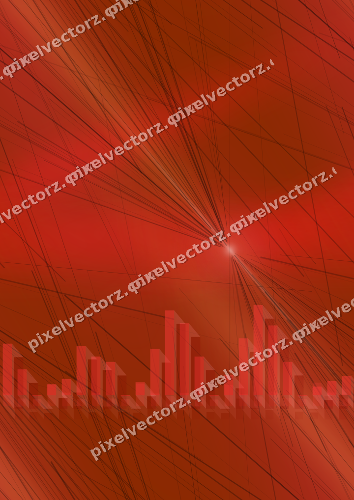 Nahtloser Neon Diagramm Hintergrund in Rot und Orange