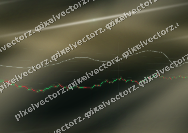 Nahtloser Neon Diagramm Hintergrund in Dunkelgrün und Bernstein
