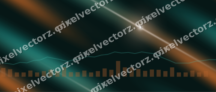 Nahtloser Neon Diagramm Hintergrund in Orange und Petrol
